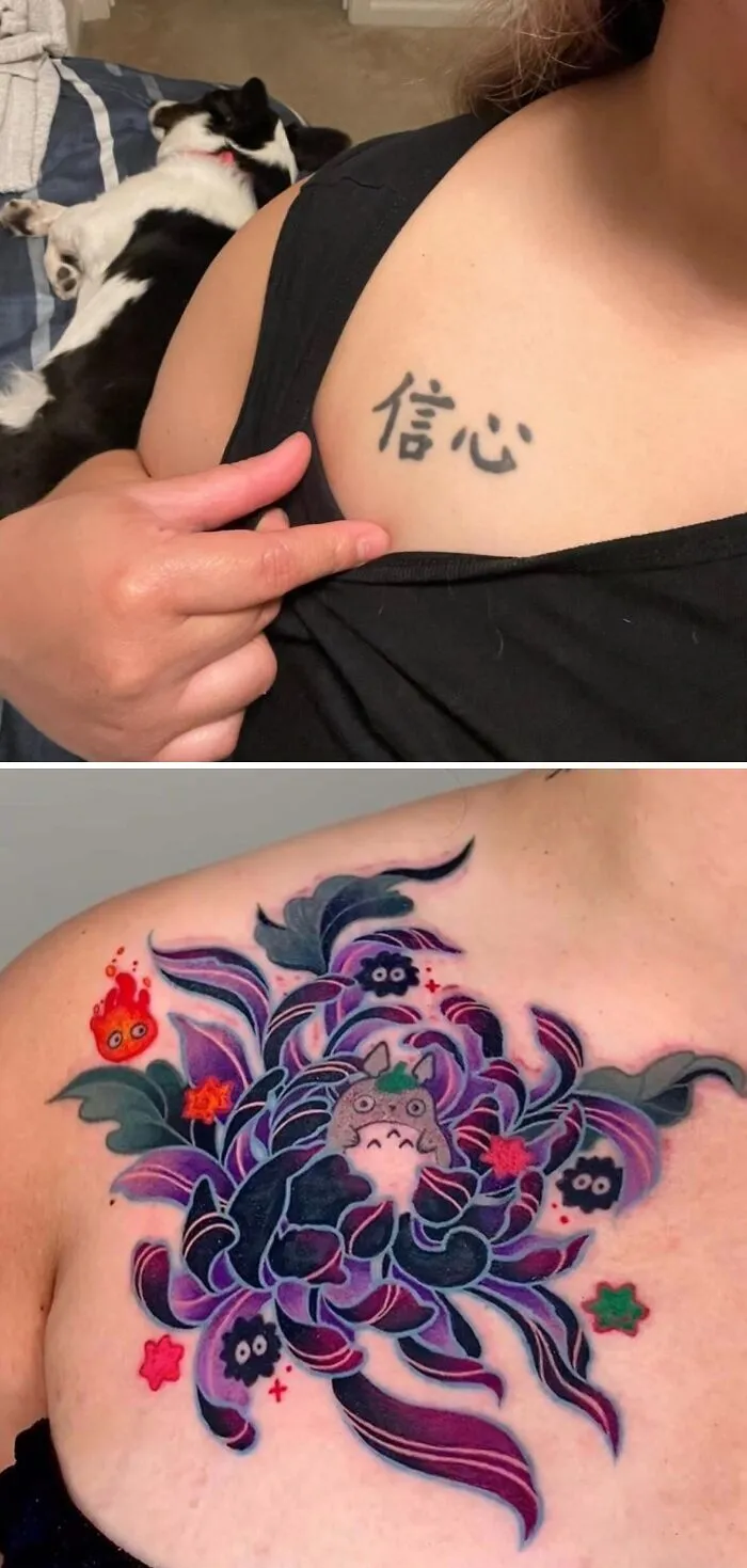 Inverted Flower Ghibli Coverup
