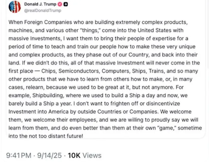 Screenshot of a social media post discussing complex product manufacturing with an attempt fail pics context.