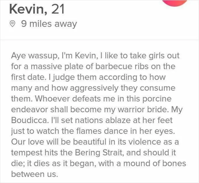 This Tinder Bio