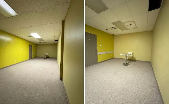 I Work At A Mall. This Is Our Break Room In The Basement Of The Mall
