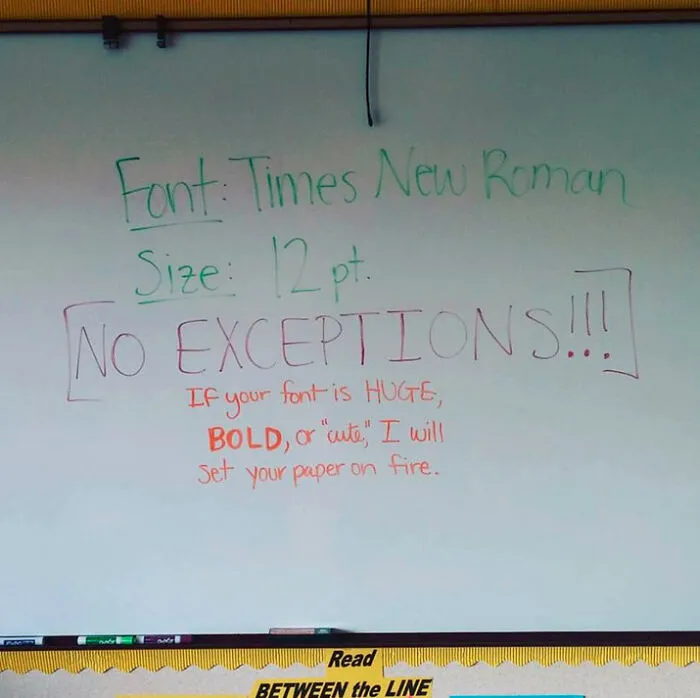 English Teacher Friend's Seventh Grade Class Just Got Their First Writing Assignment