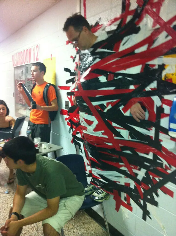 Genius Fundraiser, 1 Dollar For A Piece Of Duct Tape (Principal Of My Ex's School)