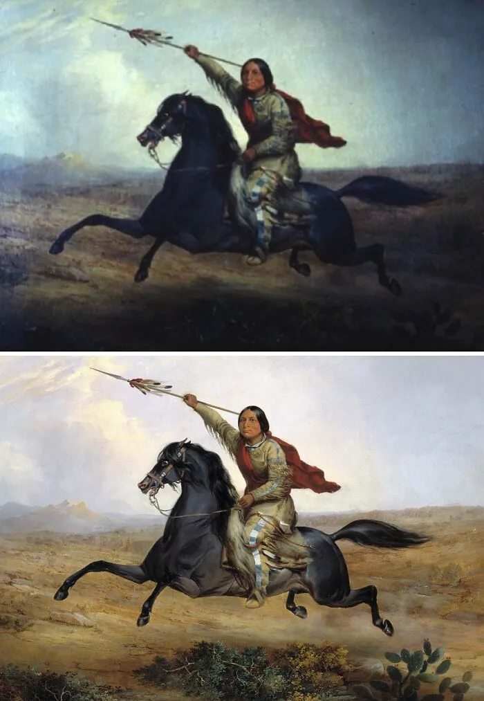 "Ko-Rak-Koo-Kiss, A Towoccono Warrior" By John Mix Stanley 