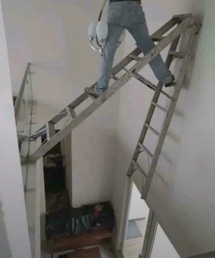 Always Use A Ladder When Working At Height