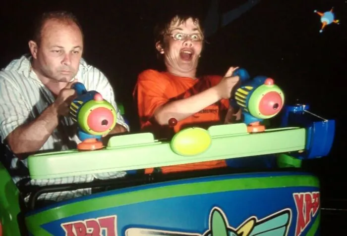 Mi padre y yo en Disney World