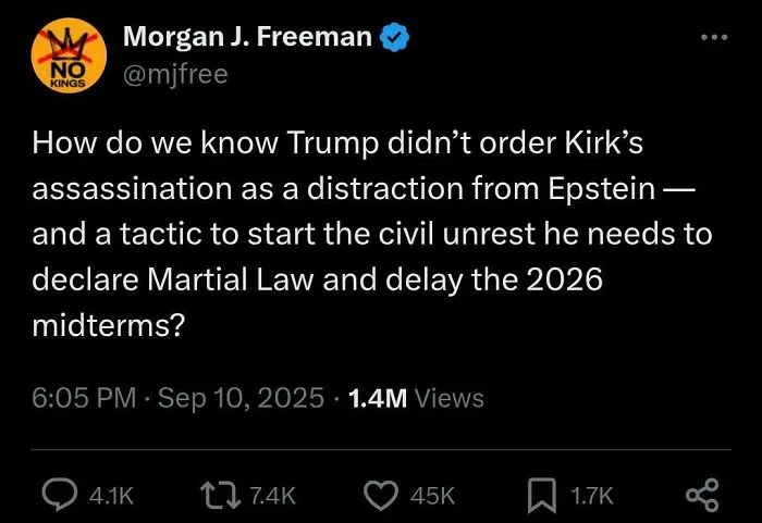 Morgan Freeman Has A Point!