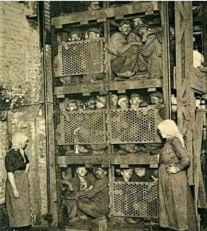 This Photo Was Taken Of Miners At The End Of Their Shift During The Gilded Age Before They Were Unionized