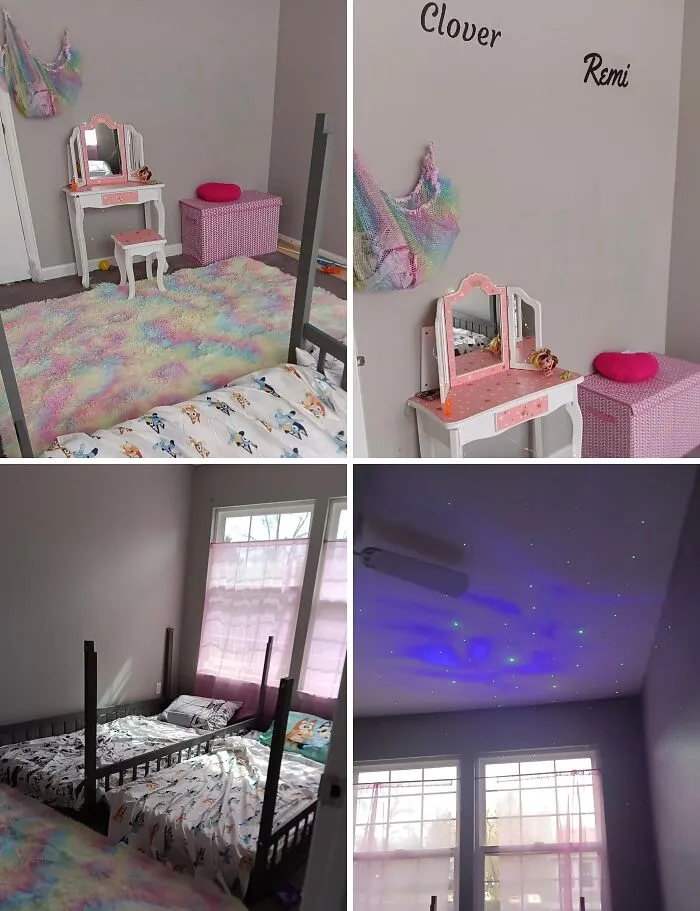 Pude darles una habitación a mis hijas. Yo nunca tuve una cuando era niña.