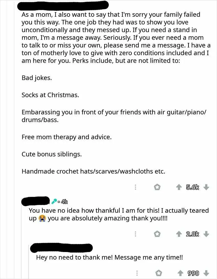 This Person Got Kicked Out Of Their Heavy Religious Home For Coming Out And This Mother Went Out Of Her Way To Tell This Person She Is There To Talk