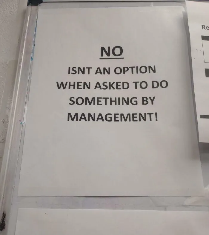 En el trabajo de mi pareja (que también es mi antiguo trabajo), absolutamente aterrador