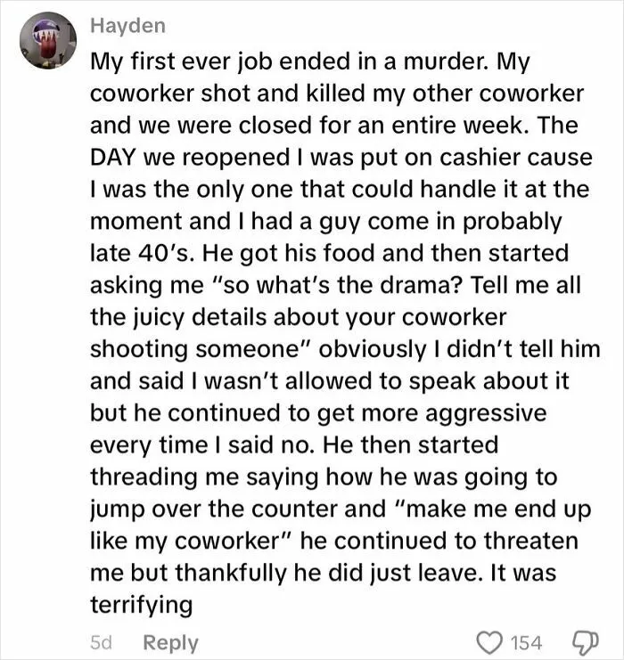 50 Creepiest Customer Encounters That Sent Chills Down Employees’ Spines