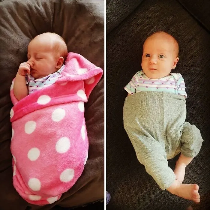 The Difference Between Moms Swaddle And Dads Swaddle. It'll Do Right?