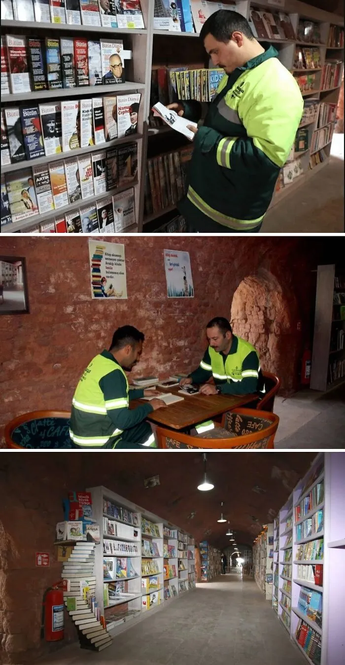 Turkish Garbage Collectors Opened A Library After Citizens Discarded Their Books In Trash. It Has Around 25,000 Books Sorted In 17 Categories Now