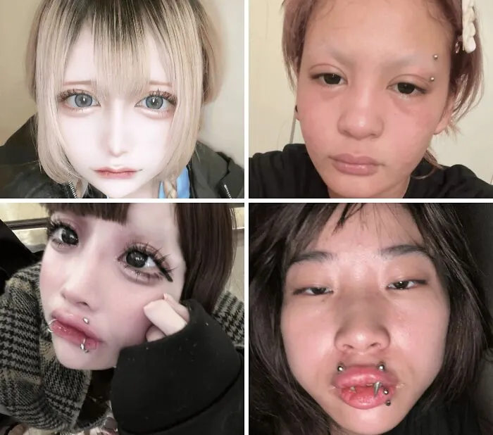 En los comentarios creen que es "solo maquillaje"