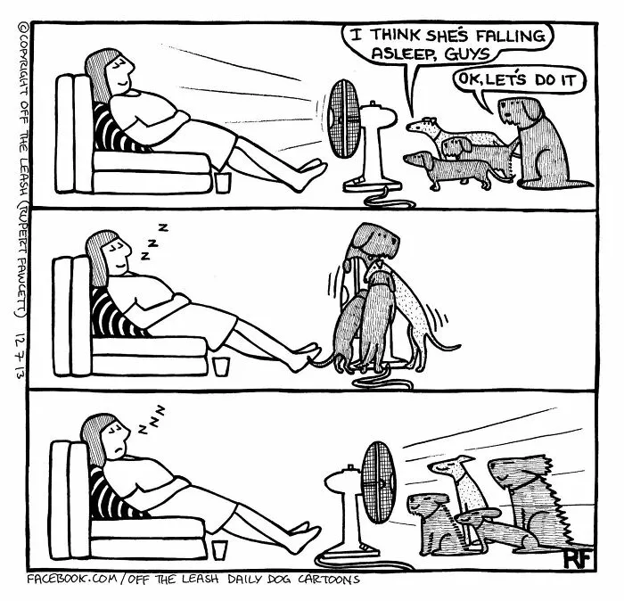 Living With Dogs Summed Up In 32 Comics By “Off The Leash” (New Pics)