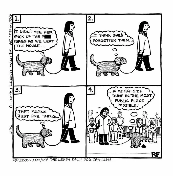 Living With Dogs Summed Up In 32 Comics By “Off The Leash” (New Pics)