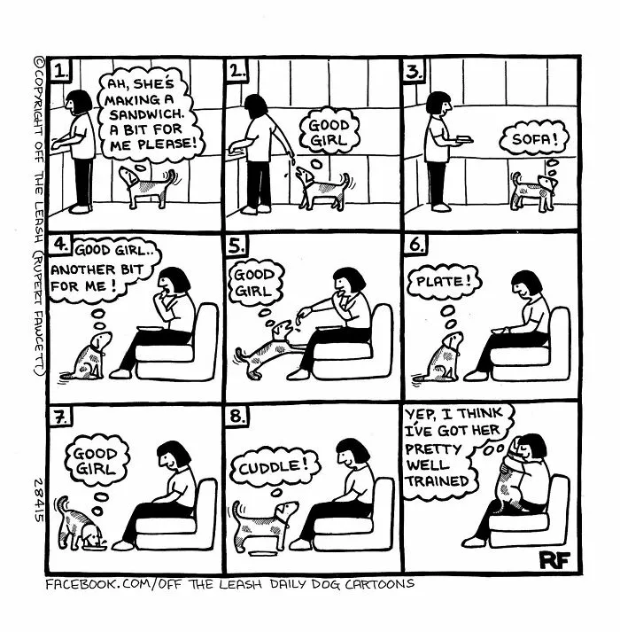 Living With Dogs Summed Up In 32 Comics By “Off The Leash” (New Pics)