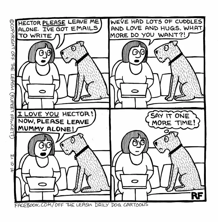 Living With Dogs Summed Up In 32 Comics By “Off The Leash” (New Pics)