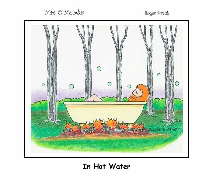 Roger Straub’s Mac O’Moodus Is Back With 50 Clever Comics Full Of Whimsy And Wordplay