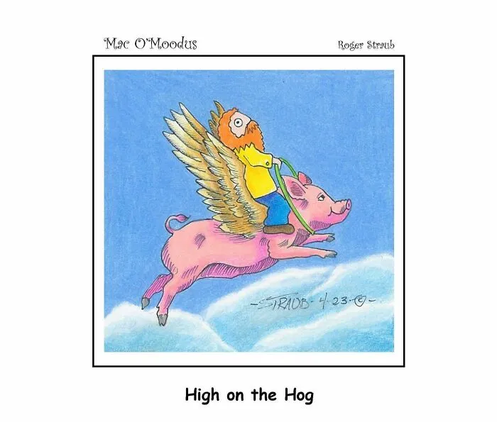 Roger Straub’s Mac O’Moodus Is Back With 50 Clever Comics Full Of Whimsy And Wordplay