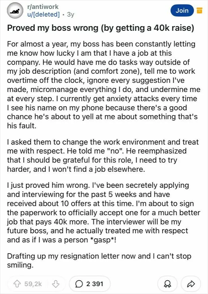 Proved My Boss Wrong (By Getting A 40k Raise)