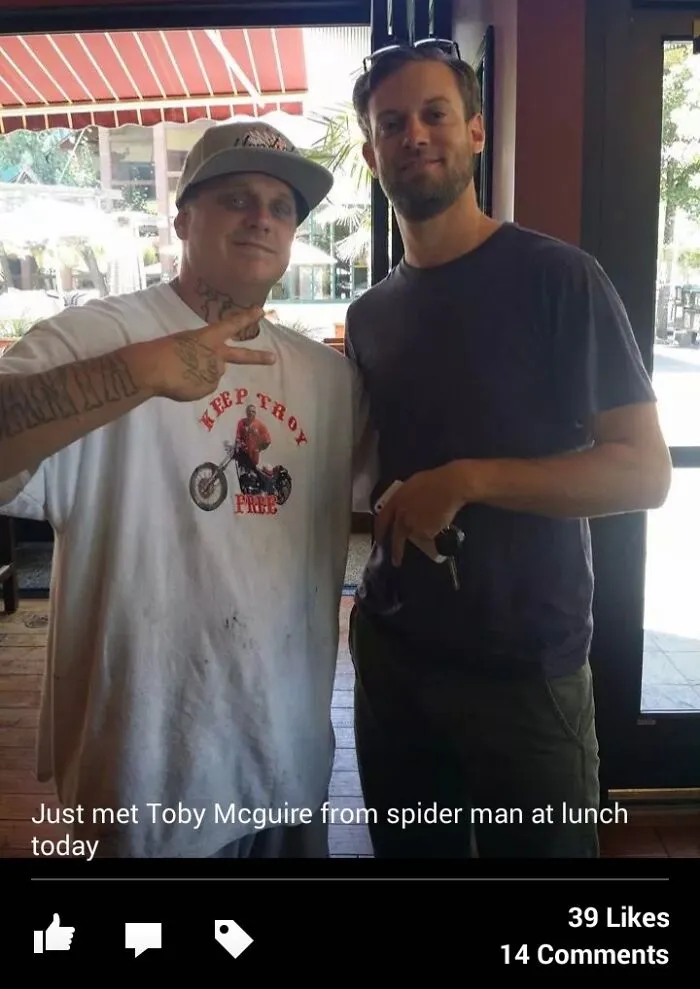 Guy On My Facebook Refused To Believe This Wasn't Really Tobey