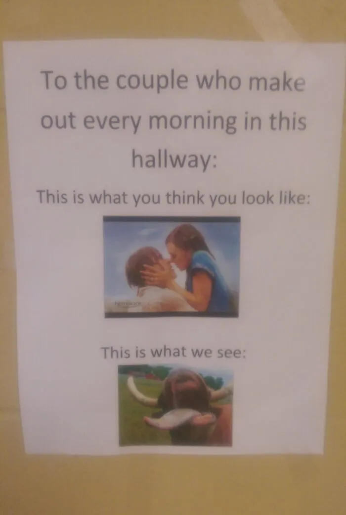 One Of The English Teachers At My Highschool Put This In The Hall Outside Her Door