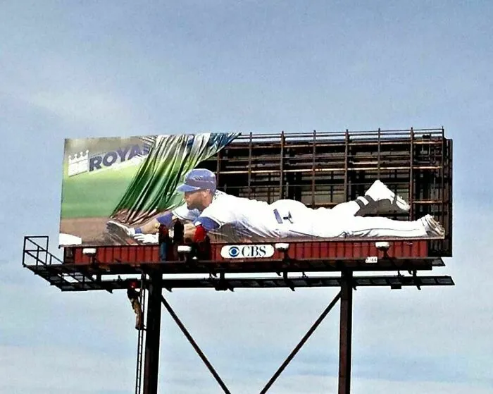 Anuncio del equipo de béisbol de los Royals en Kansas