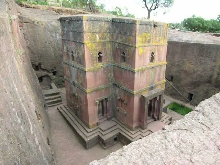 It Is A Rock Hewn Church In Ethiopia