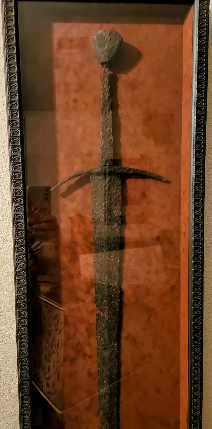 My Dad Found This Sword In A Tree Root On A Forest In Germany
