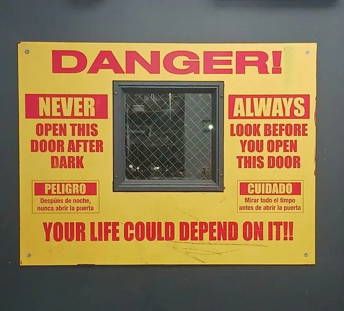 A Door I Work Beside At Night