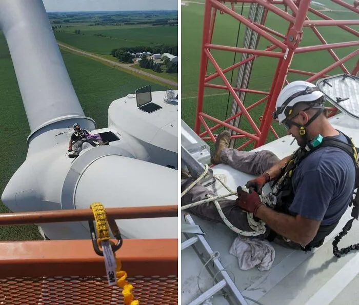 Just A Few Pictures Of Me On The Wind Turbine Job In Jeffers, MN