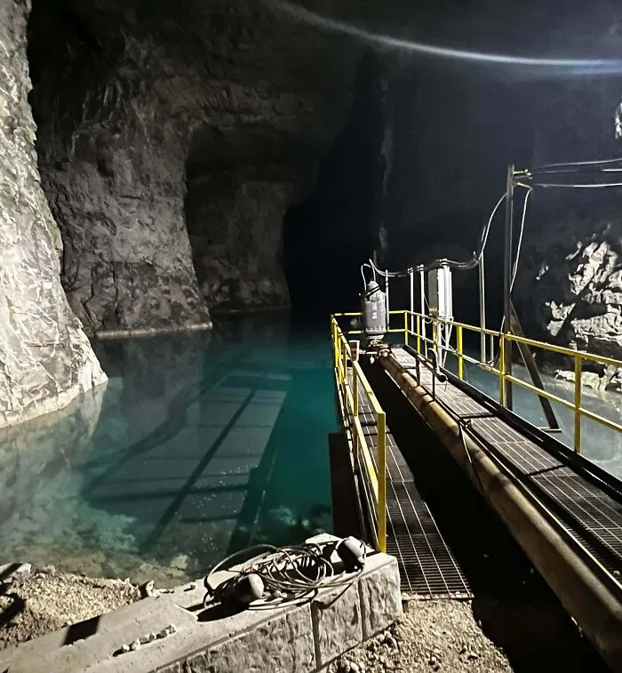 POV, You Found The Pond At My Work (Underground Mine). The Ceiling Is 60 Feet From The Water, And The Water Is 50 Feet Deep. It’s Crystal Clear