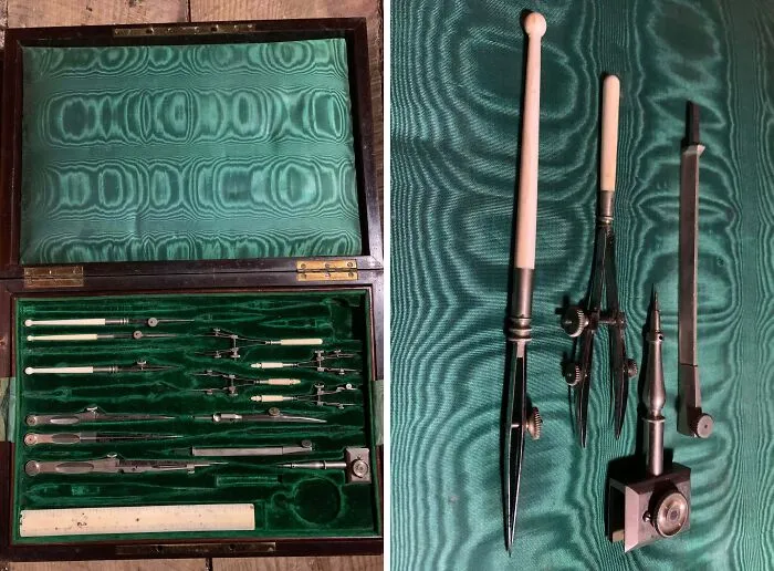 I Inherited This From My Grandpa. It Probably Belonged To My Great Grandpa. It Came With A Vintage How To Sketch Book
