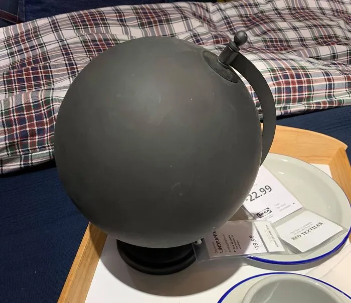 Really Pleased With My New IKEA Globe That Shows Earth At Night Time