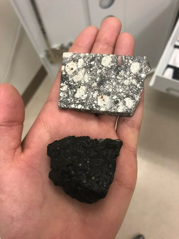 Holding Pieces Of The Moon And Mars At The Same Time