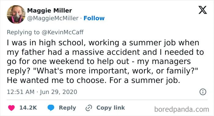 What Kind Of Psycho Asks That, Expecting The Answer To Be Anything Other Than Family?