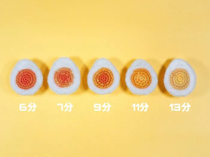 Various Stages Of Boiled Egg