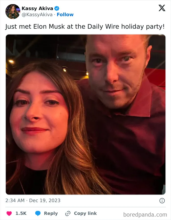 Woman taking a selfie with a man at a party, an example of Johnny Derp celebrity lookalike photo shared online.
