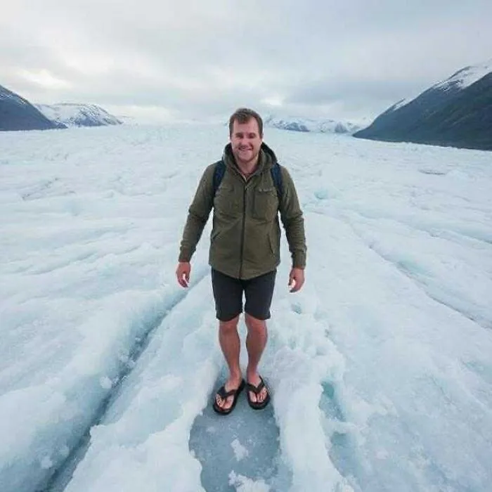 The Man Who Walked Across A Glacier In Flip- Flops