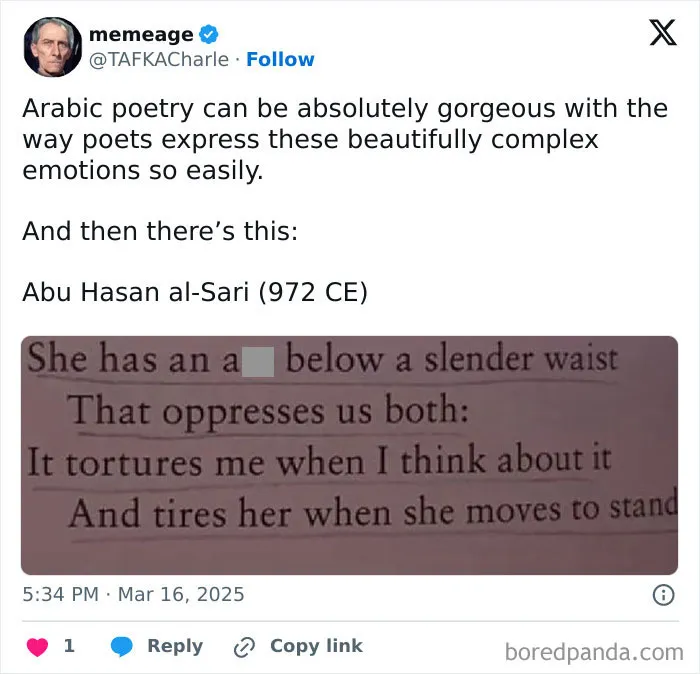 I Do Think That Mediaeval Poets Were The Og Men Writing Women
