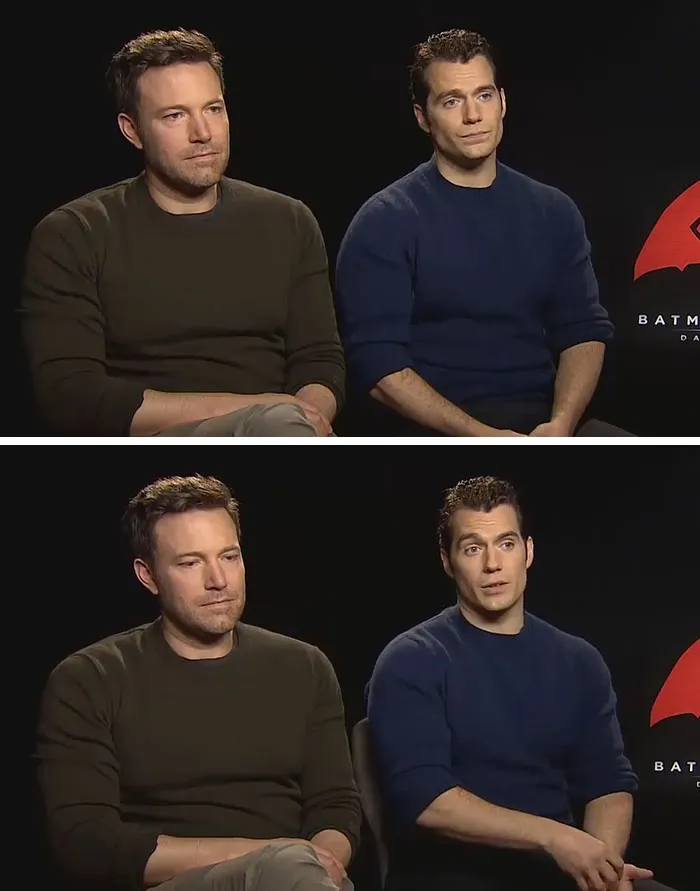 La cara triste de Ben Affleck al ser preguntado por las críticas negativas de su película