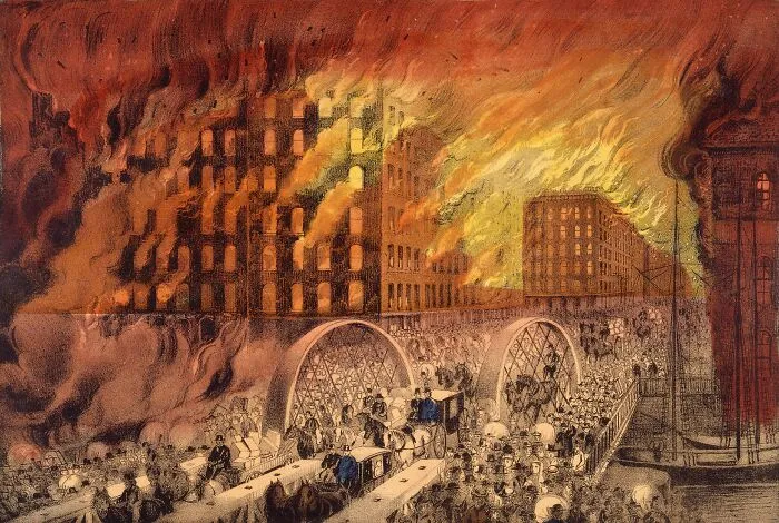 A Cow Kicking Over A Lantern Caused The Great Chicago Fire