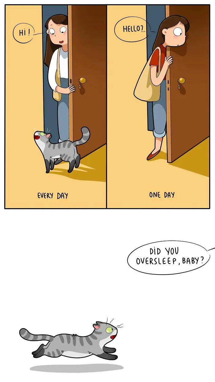 If You're A Cat Owner, These Comics By Lingvistov Might Be Very Relatable To You (50 Best Pics)