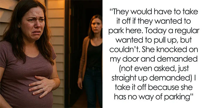 Teen Says She’ll Call Cops On Pregnant Lady Who Wants To Keep Parking In Her Driveway