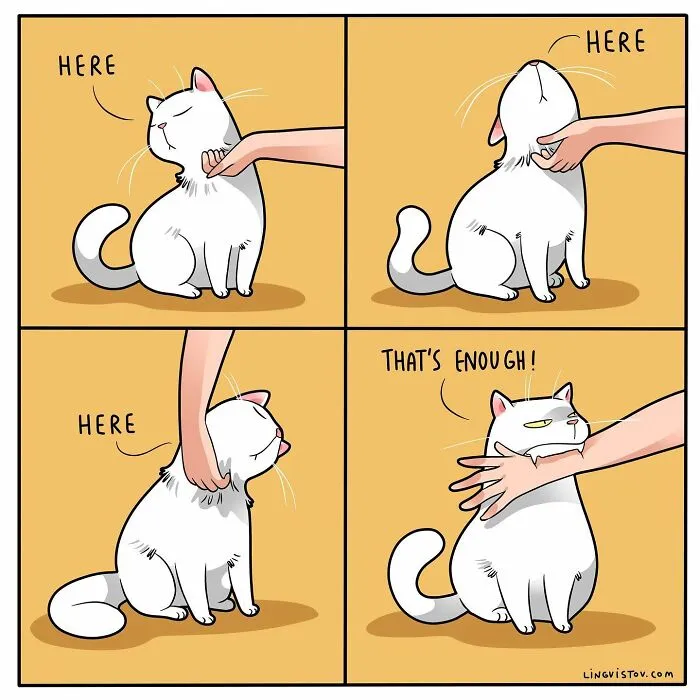 If You're A Cat Owner, These Comics By Lingvistov Might Be Very Relatable To You (50 Best Pics)