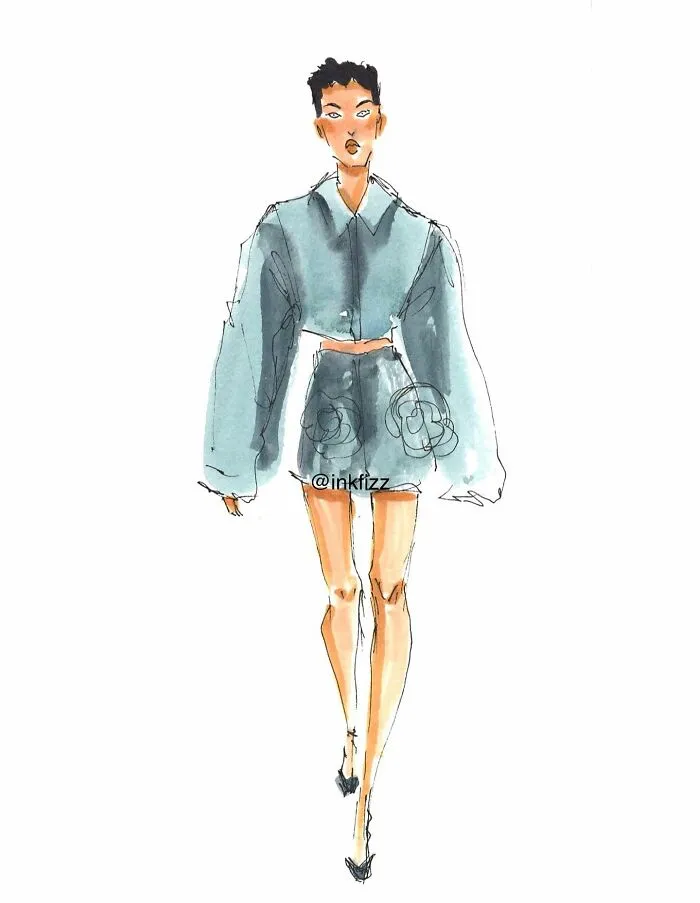 I Can’t Stop Sketching Fashion At Events, Here Are 25 Of My Works