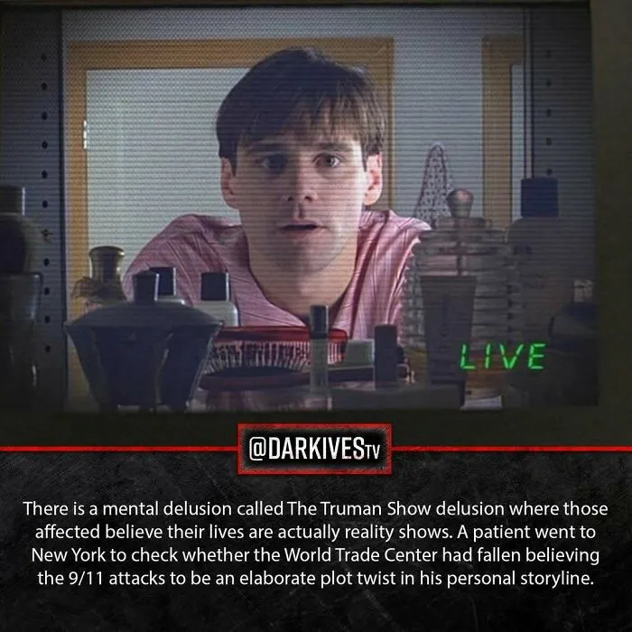 Man with shocked expression behind glass, illustrating terrifying facts and strange dark stories about our world.