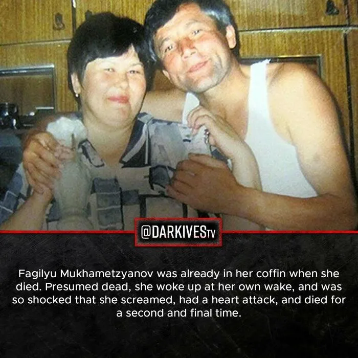 Couple embraces during strange and dark moment highlighting terrifying facts about the world’s eerie events.