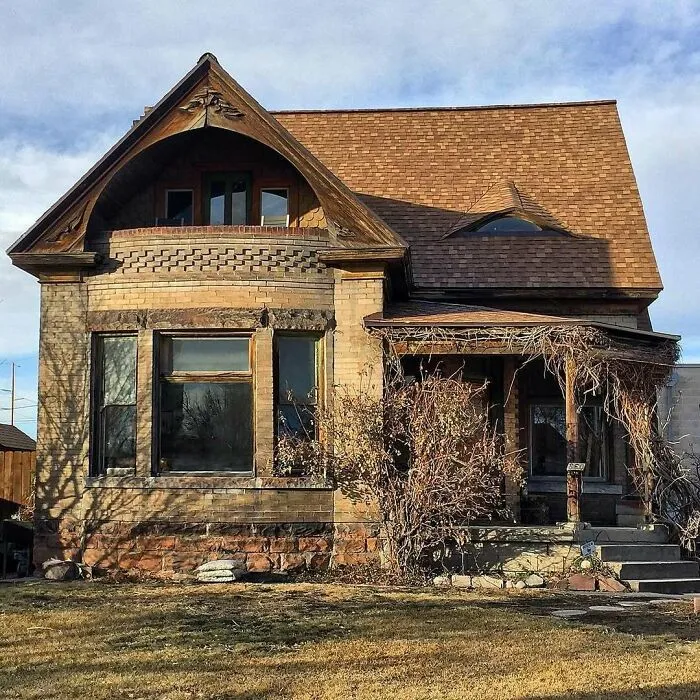 Circa 1908, Two Story Brick Beauty Victorian Eclectic Cottage